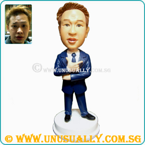 Full Custom 3D Smart Male Excutive in Office Suit Figurine